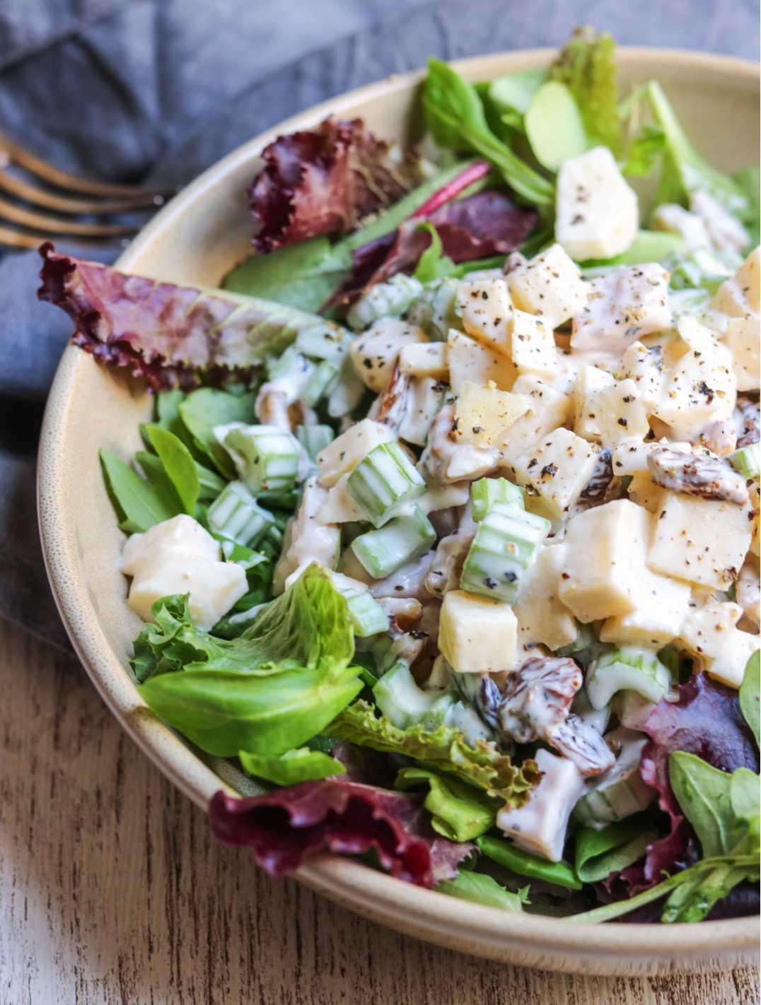 Classic Waldorf Chicken Salad - Once Upon A Homestead Recipes