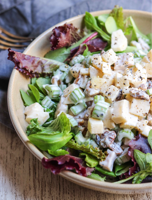 Classic Waldorf Chicken Salad - Once Upon A Homestead Recipes