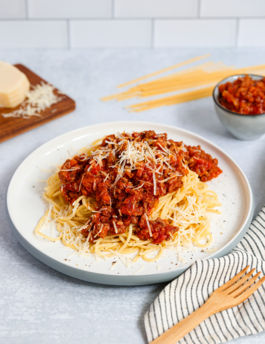 Bolognese Spaghetti - Once Upon A Homestead Recipes