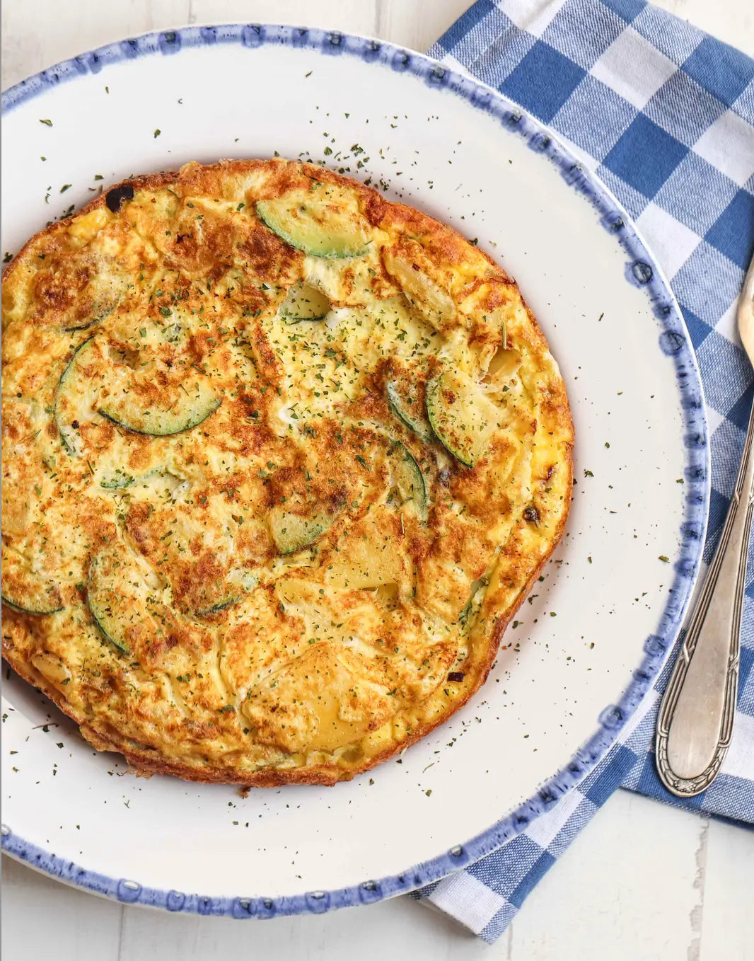 Spinach and Zucchini Tortilla