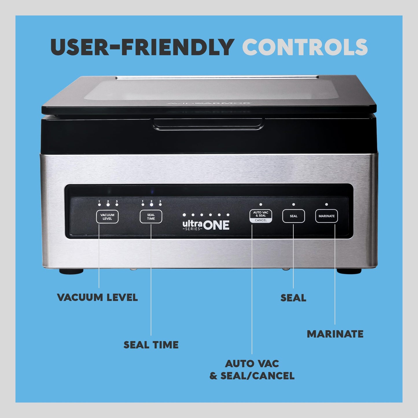 Chamber Vacuum Sealer Machine USV1 Ultra SeriesONE Food Sealer for Wet Foods Meat Sealers Packing Machine Compact