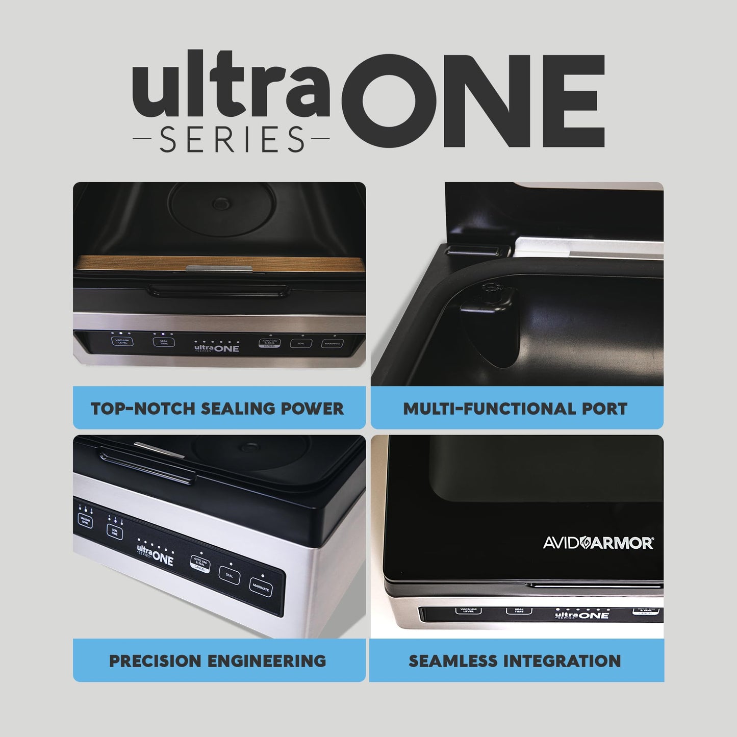 Chamber Vacuum Sealer Machine USV1 Ultra SeriesONE Food Sealer for Wet Foods Meat Sealers Packing Machine Compact