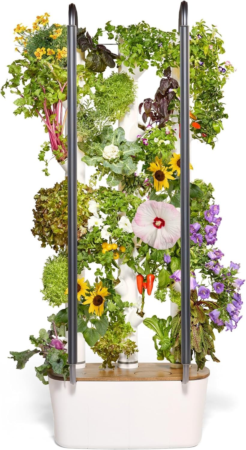 Gardyn 4.0 Hydroponics Growing System Kit & Vertical Garden Planter 30 Non-GMO Indoor Plants Smart Garden Herbs