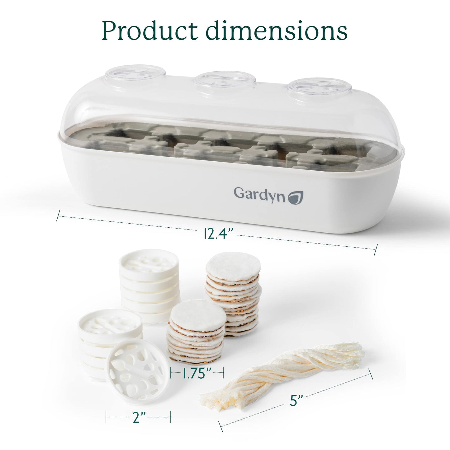 GARDYN Complete Microgreens Growing Kit - Indoor Herb Garden - Indoor Hydroponics Growing System Kit Nursery Seed