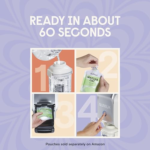 Numilk® Home Machine - 32oz Nut Milk Maker - Plant-Based Milk in 60 Seconds - As Seen on Shark Tank - Compatible