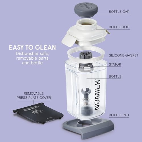 Numilk® Home Machine - 32oz Nut Milk Maker - Plant-Based Milk in 60 Seconds - As Seen on Shark Tank - Compatible