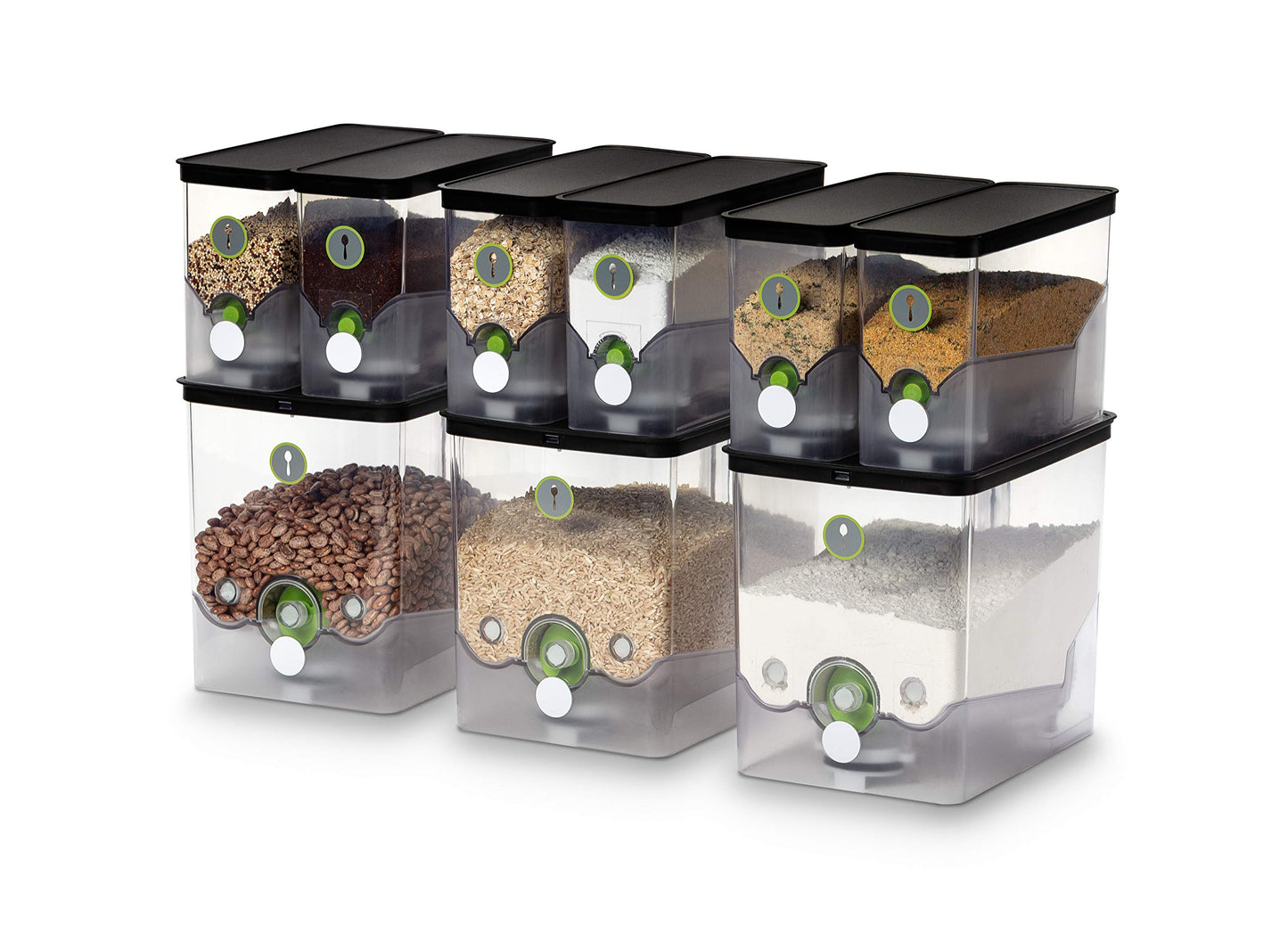 PantryChic Smart Storage System - Starter Kit - Automatically Measures & Dispenses from Storage Containers with Digital