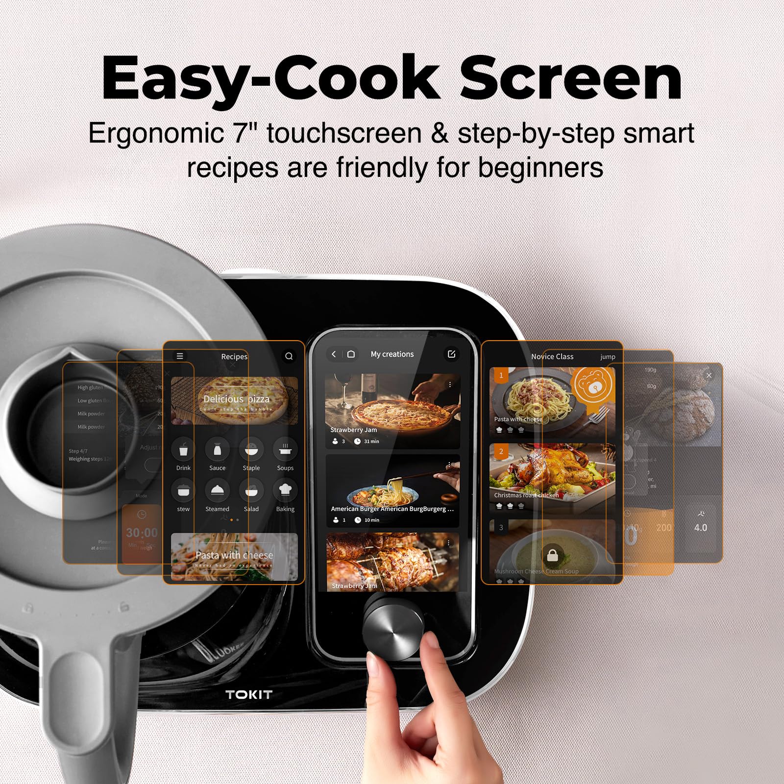 TOKIT Omni Cook C2 Chef Robot Smart Cooking Machine - Slow Cooker Stand Mixer Chopper Juicer Blender Sous-Vide Knead