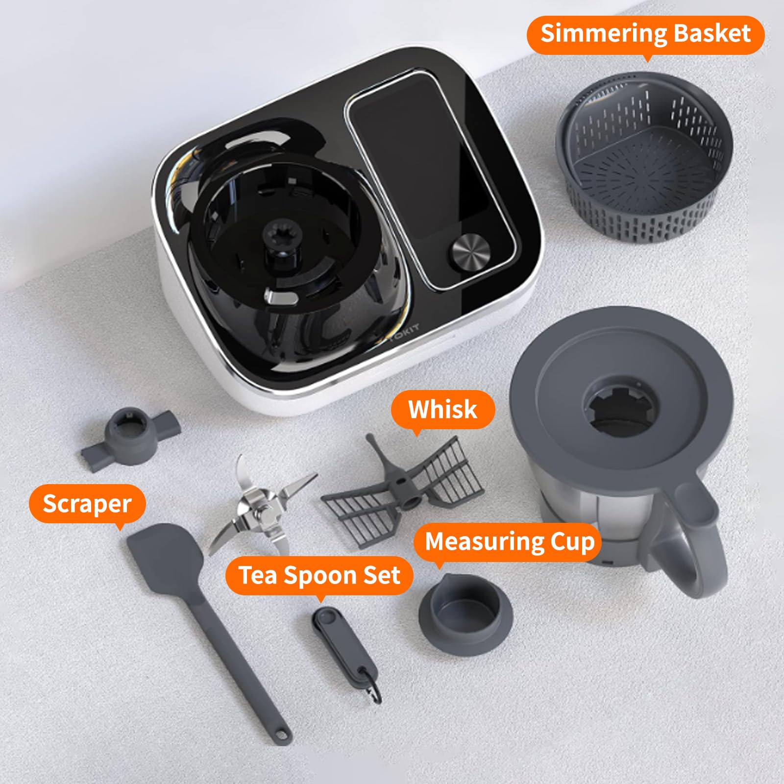 TOKIT Omni Cook C2 Chef Robot Smart Cooking Machine - Slow Cooker Stand Mixer Chopper Juicer Blender Sous-Vide Knead