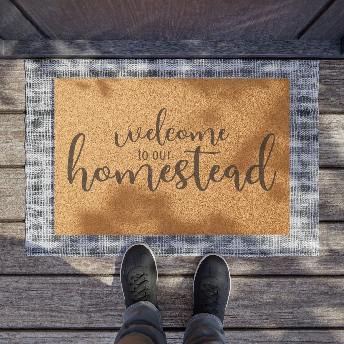 Welcome To Our Homestead Doormat - 24’’ x 16’’ - Home Decor