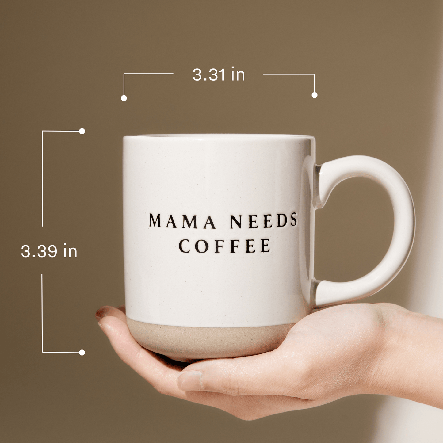 Floral 14oz. Stoneware Coffee Mug