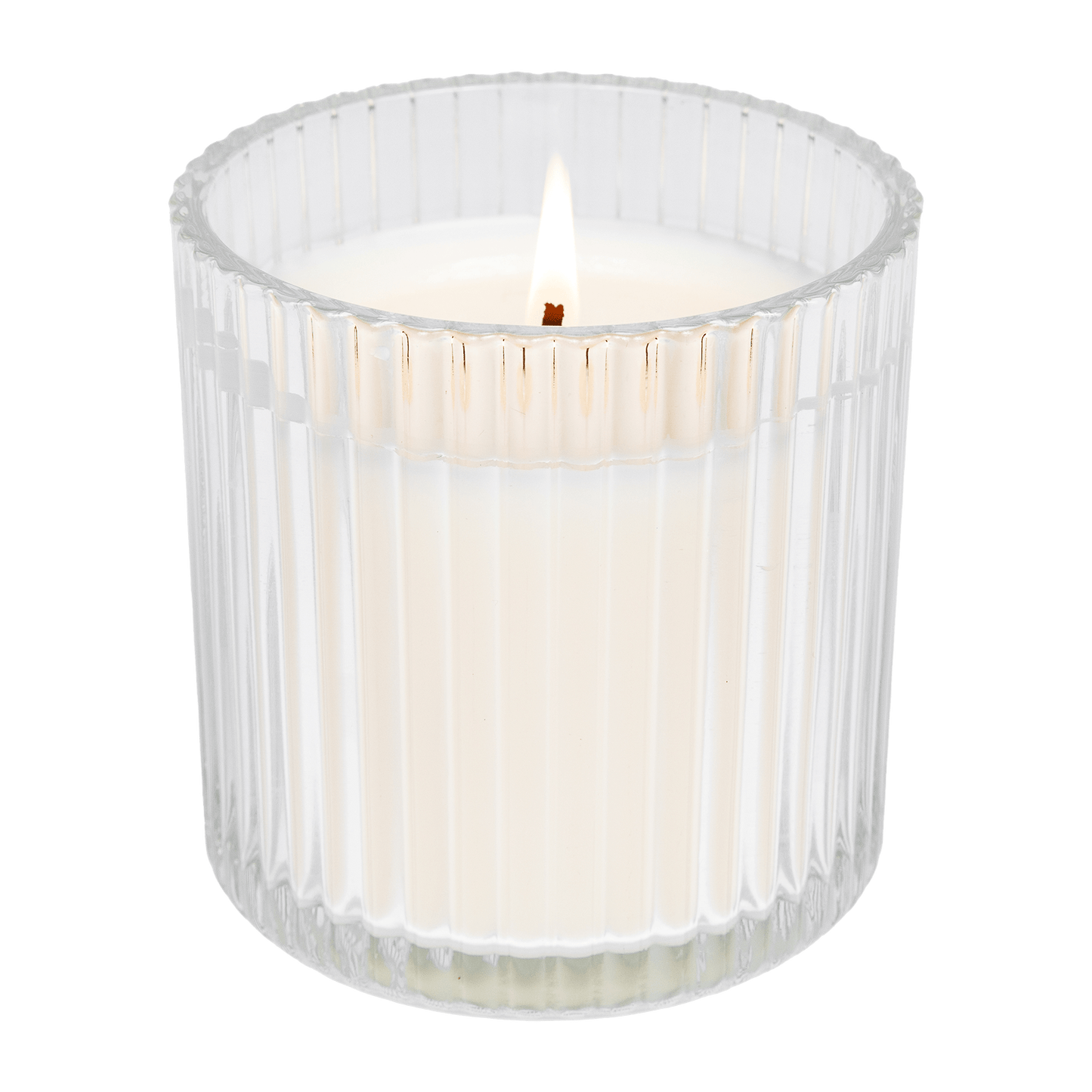 Sugar Cookies Fluted Soy Candle - Ribbed Glass Jar - 12 oz