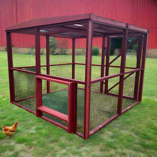 Wooden 16 Ft. Chicken Run (8’W X 16’L X 6’3”H)