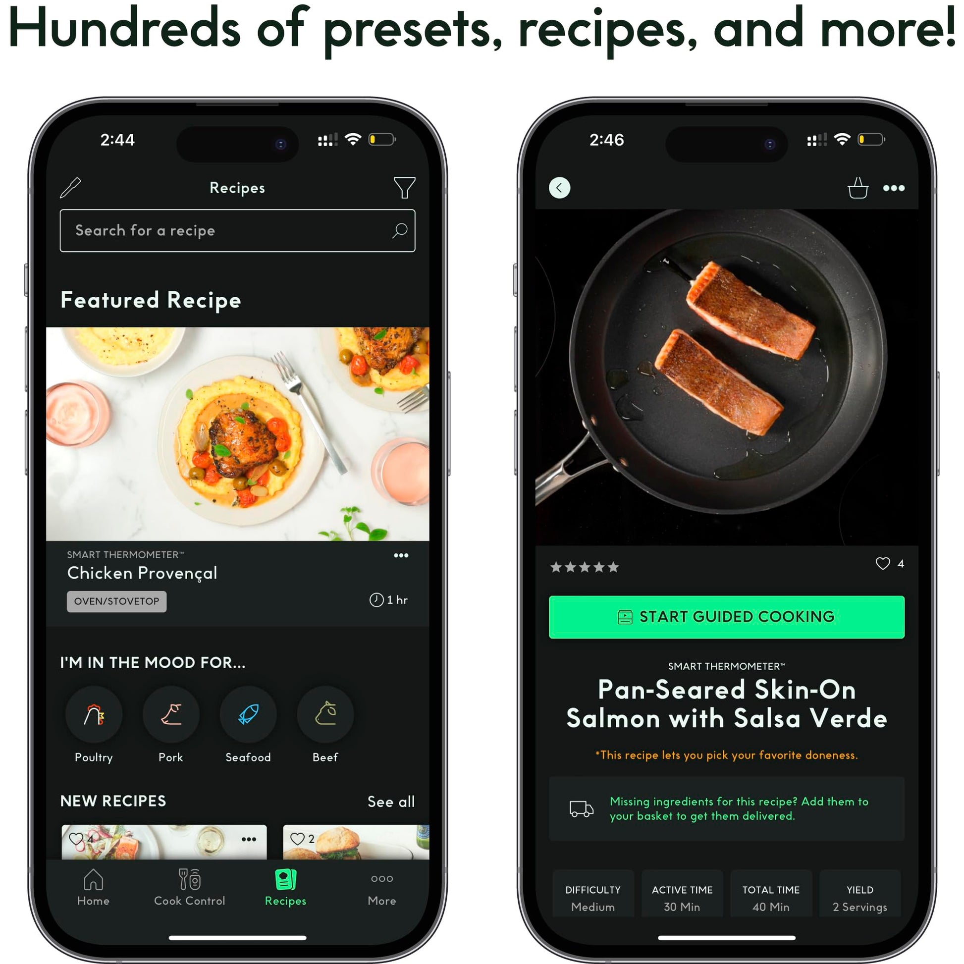 CHEF iQ Sense Smart Wireless Meat Thermometer with 3 Ultra-Thin Probes Unlimited Range Bluetooth Meat Thermometer