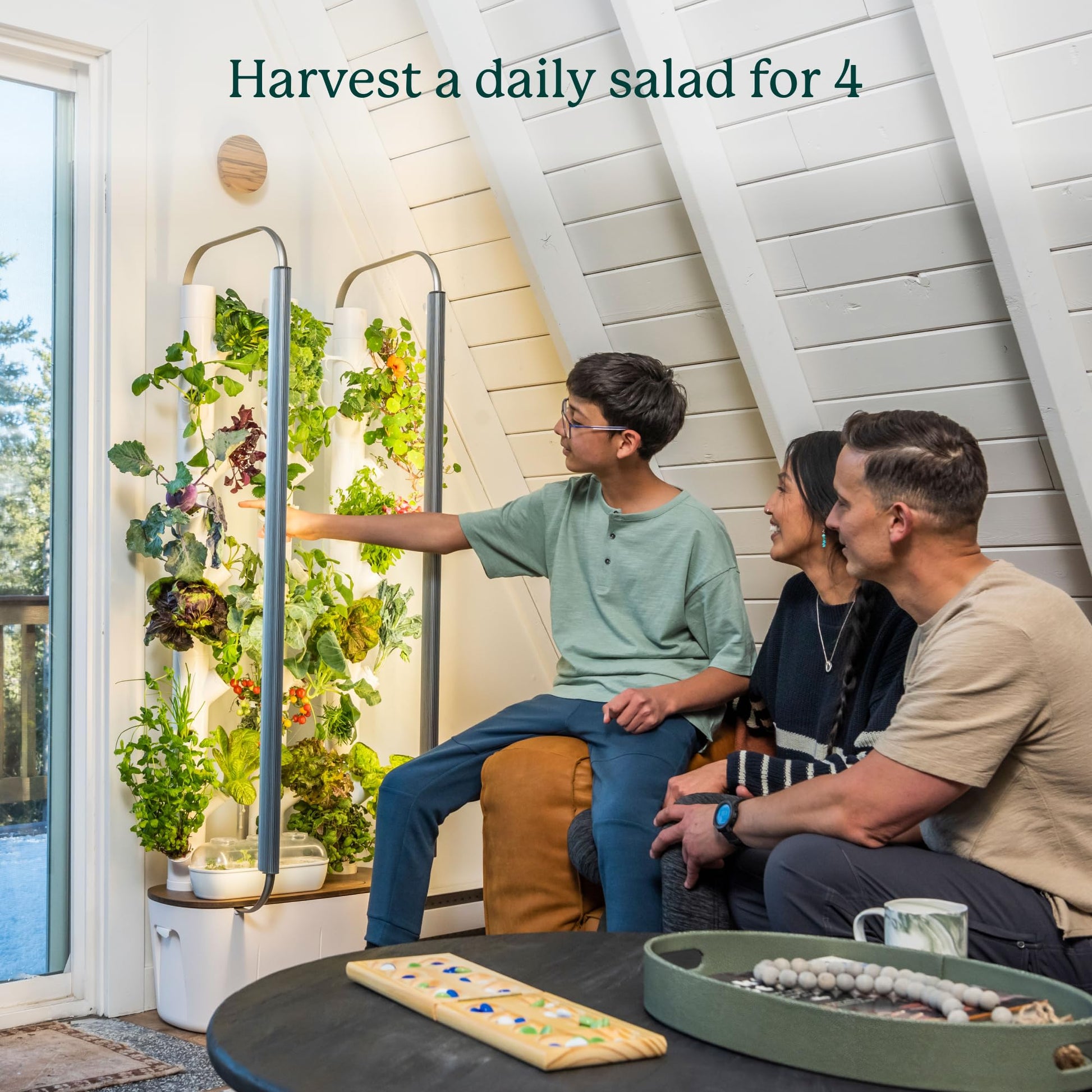 Gardyn 4.0 Hydroponics Growing System Kit & Vertical Garden Planter 30 Non-GMO Indoor Plants Smart Garden Herbs