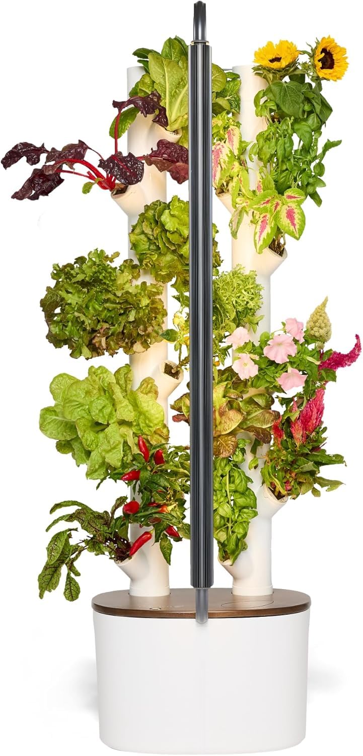 Gardyn Studio Hydroponics Growing System Kit & Vertical Indoor Garden Planter | Smart Herb Garden | Includes 16 Non-GMO