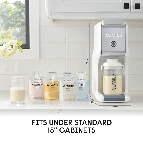 Numilk® Home Machine - 32oz Nut Milk Maker - Plant-Based Milk in 60 Seconds - As Seen on Shark Tank - Compatible
