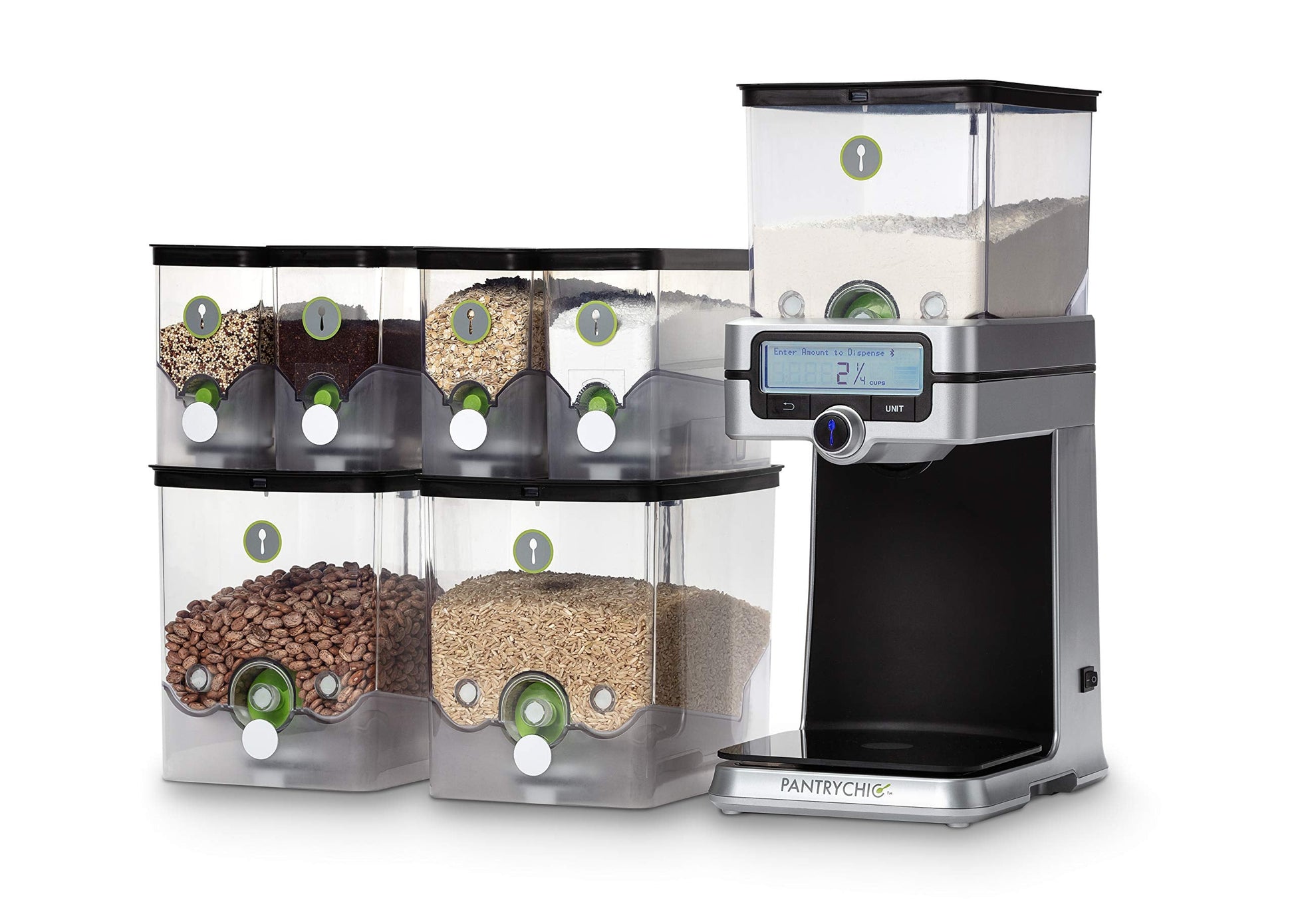 PantryChic SmartCanister LARGE Stores Measures & Dispenses Dry Ingredients Smart Storage System SOLD SEPARATELY
