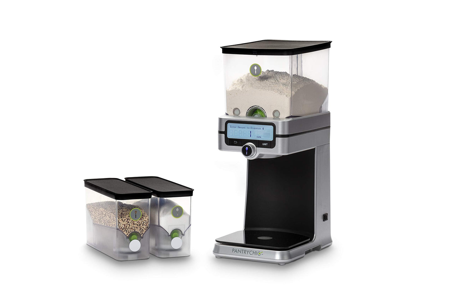 PantryChic SmartCanisters SMALL - Stores Measures & Dispenses Dry Ingredients Smart Storage System SOLD SEPARATELY