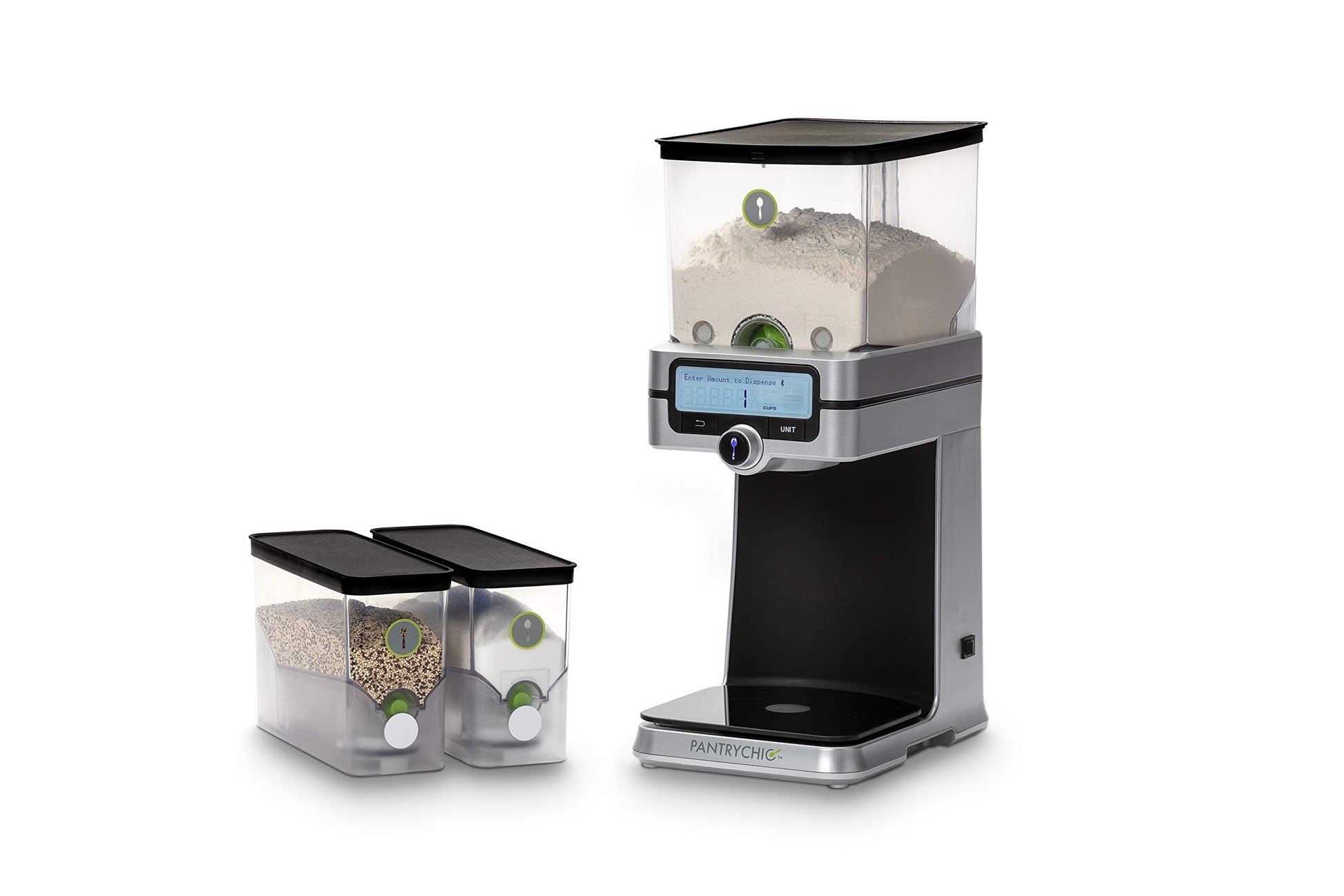 PantryChic SmartCanisters SMALL - Stores Measures & Dispenses Dry Ingredients Smart Storage System SOLD SEPARATELY