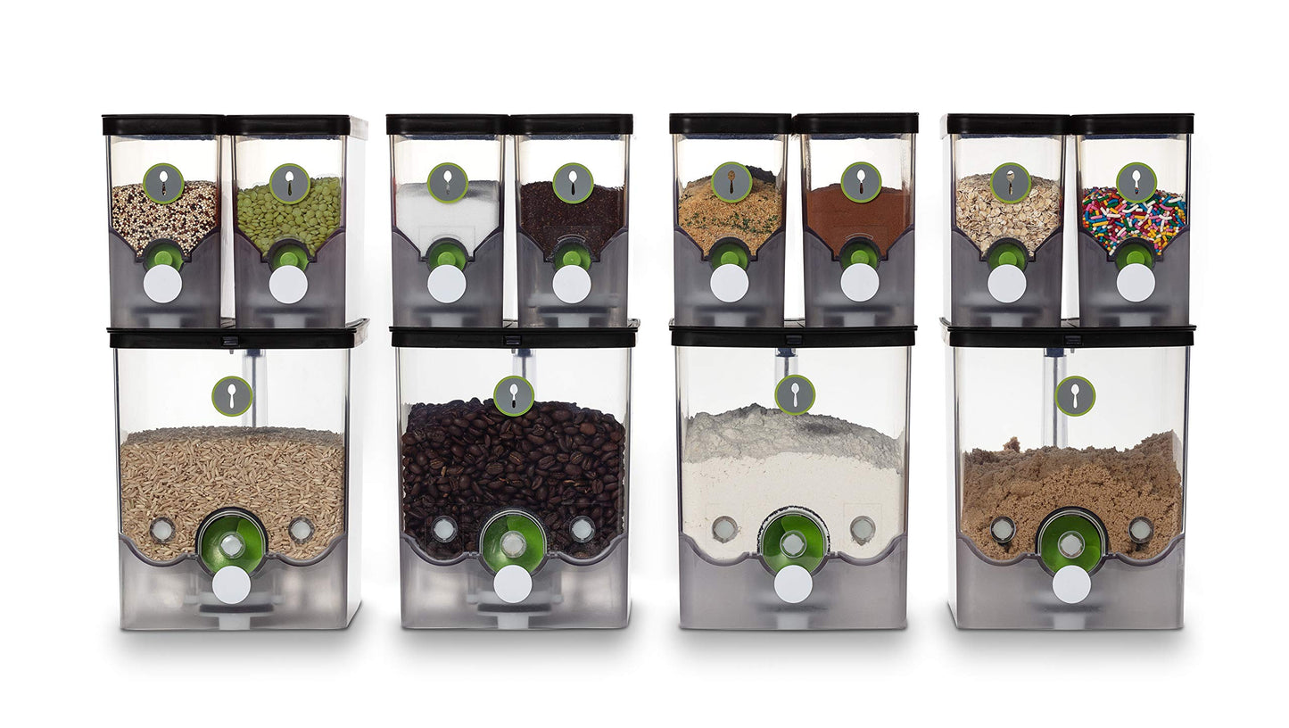 PantryChic SmartCanisters SMALL - Stores Measures & Dispenses Dry Ingredients Smart Storage System SOLD SEPARATELY