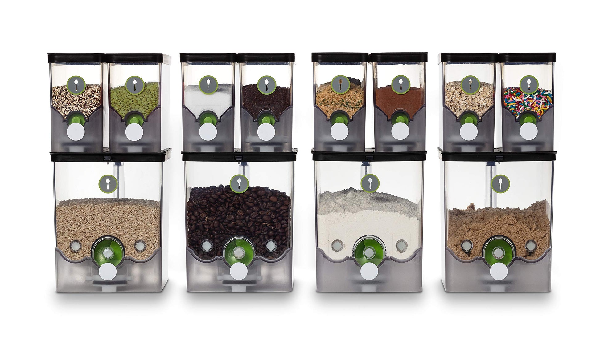 PantryChic SmartCanisters SMALL - Stores Measures & Dispenses Dry Ingredients Smart Storage System SOLD SEPARATELY