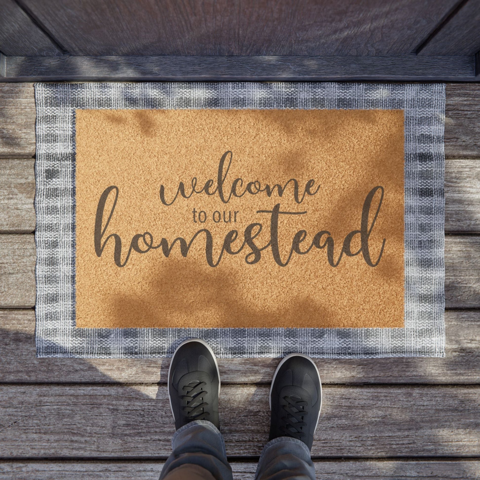 Welcome To Our Homestead Doormat - 24’’ x 16’’ - Home Decor