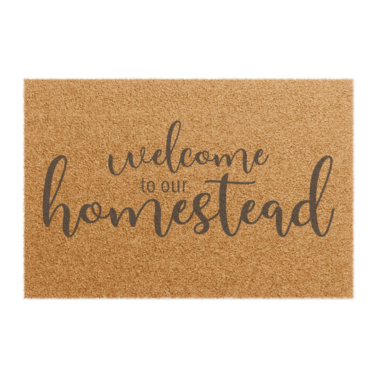Welcome To Our Homestead Doormat - 24’’ x 16’’ - Home Decor